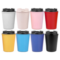 350ml ecco cuppa colours: Black | White | Pink | Mustard Yellow | Navy Blue | Cyan | Red | Bamboo